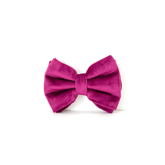 Velvet Bow Tie - Amethyst