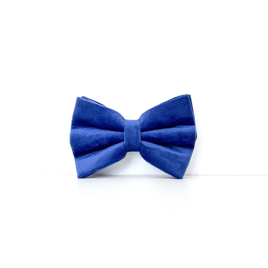 Velvet Bow Tie - Azure