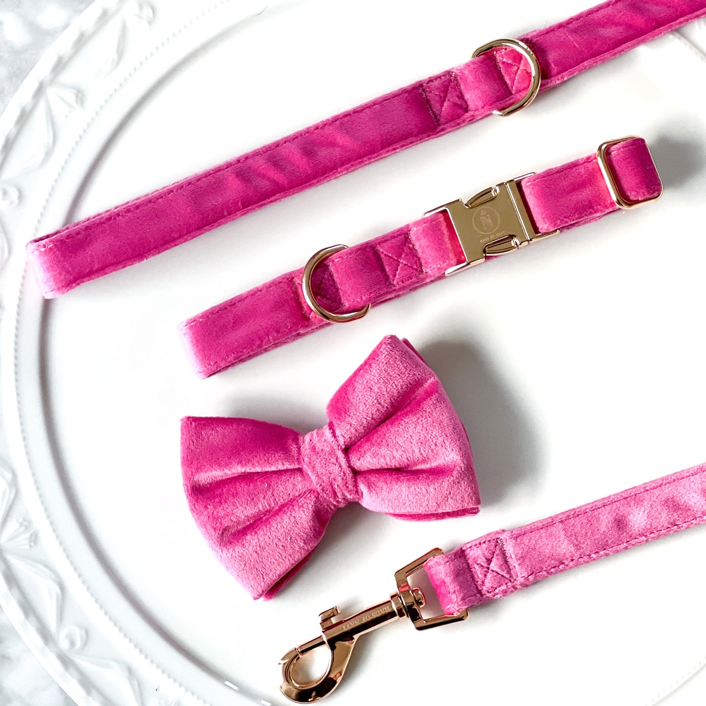Velvet Bow Tie - Fuchsia Fusion