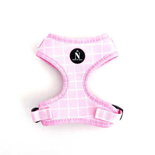 Adjustable Harness - Pink Plaid