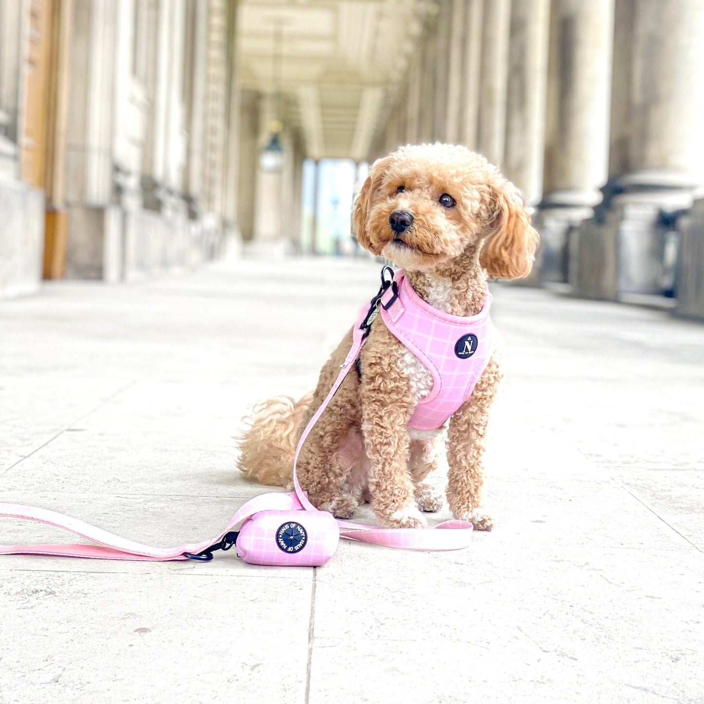 Poop Bag Holder - Pink Plaid