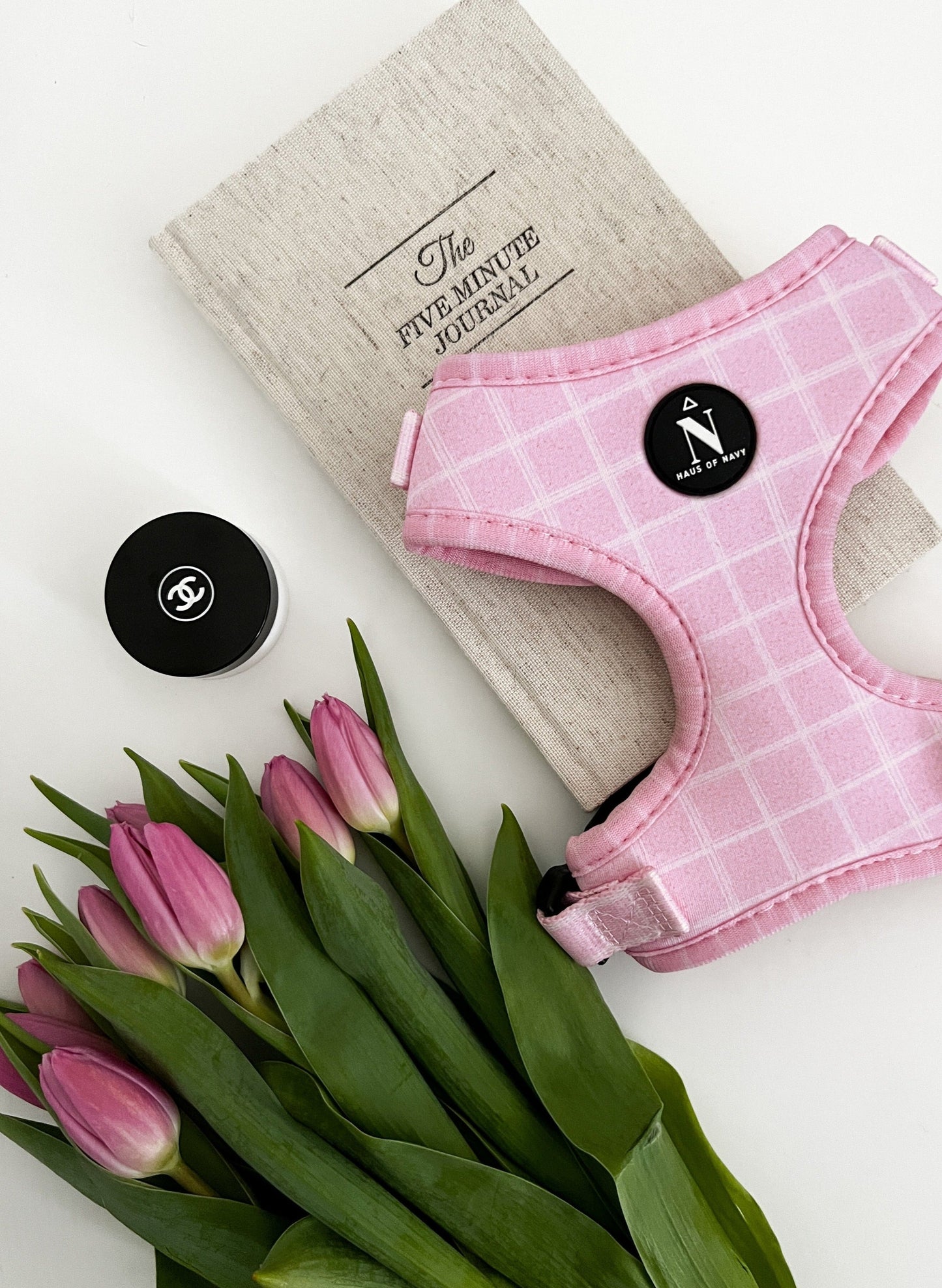 Adjustable Harness - Pink Plaid