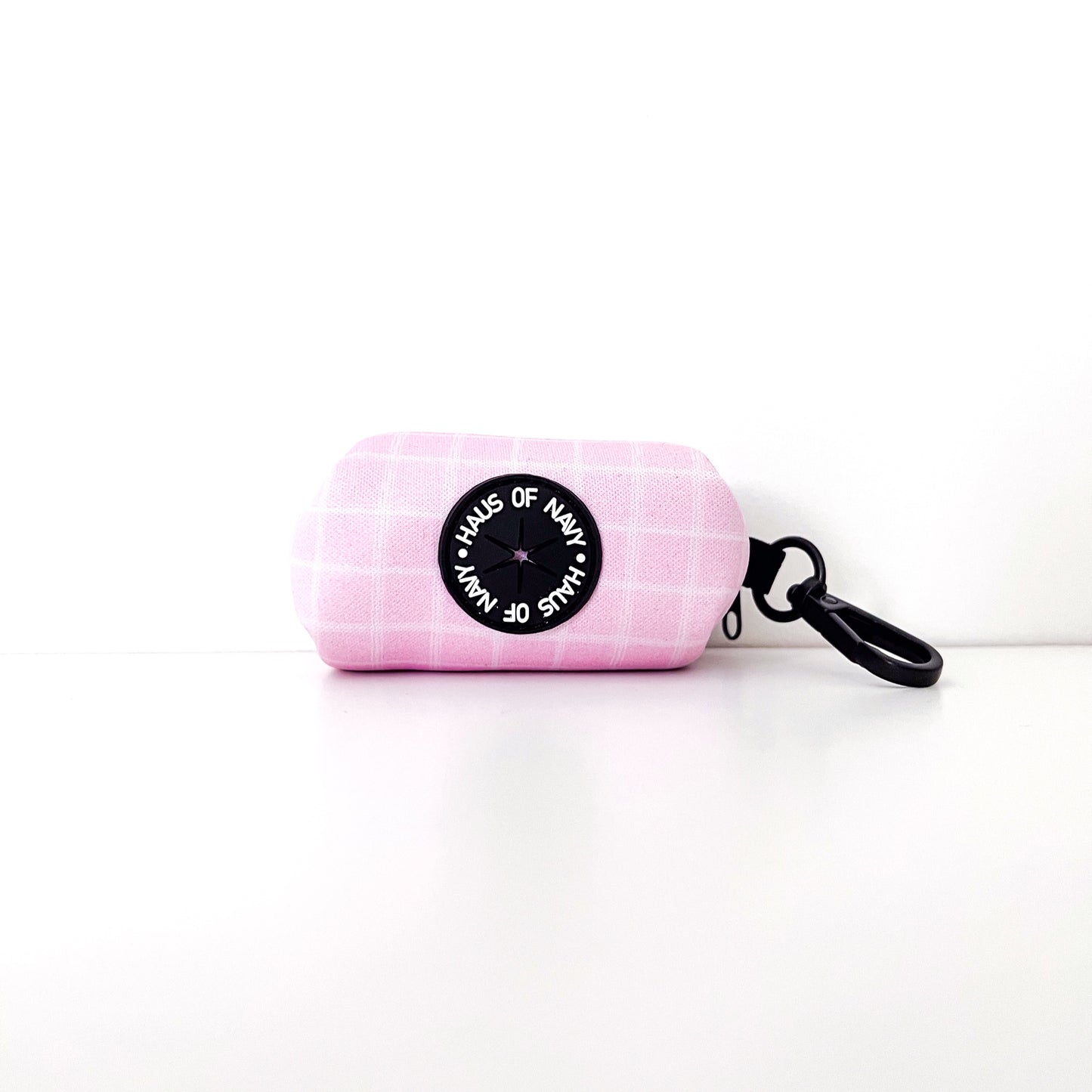 Poop Bag Holder - Pink Plaid