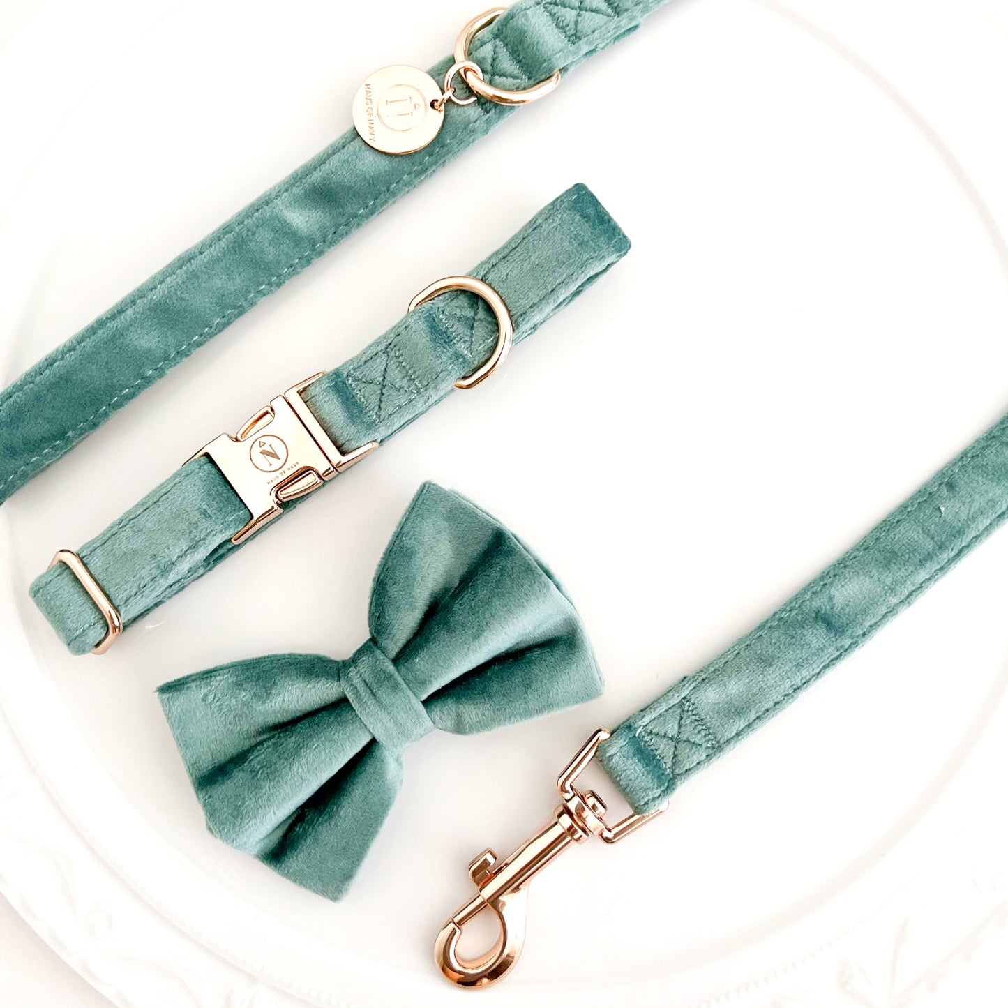 Velvet Bow Tie - Sage Me