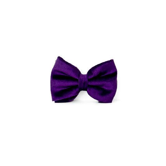 Velvet Bow Tie - Royalty