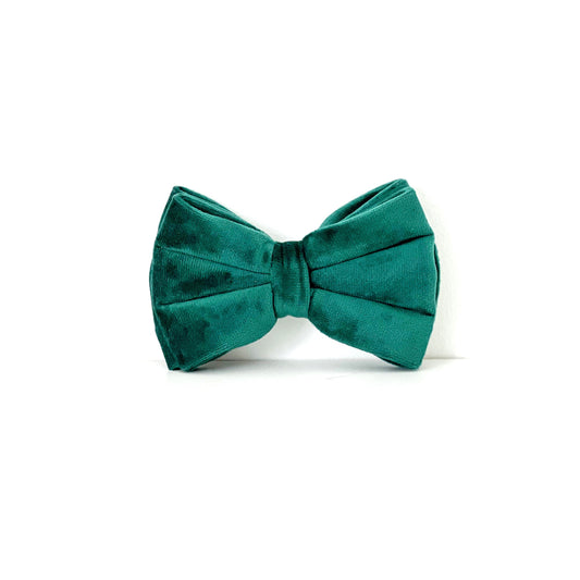Velvet Bow Tie - Emerald