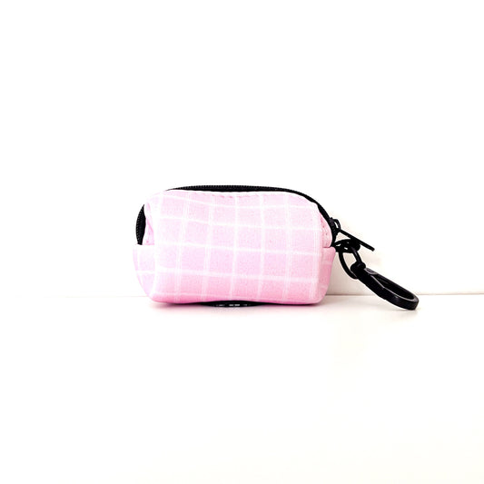 Poop Bag Holder - Pink Plaid